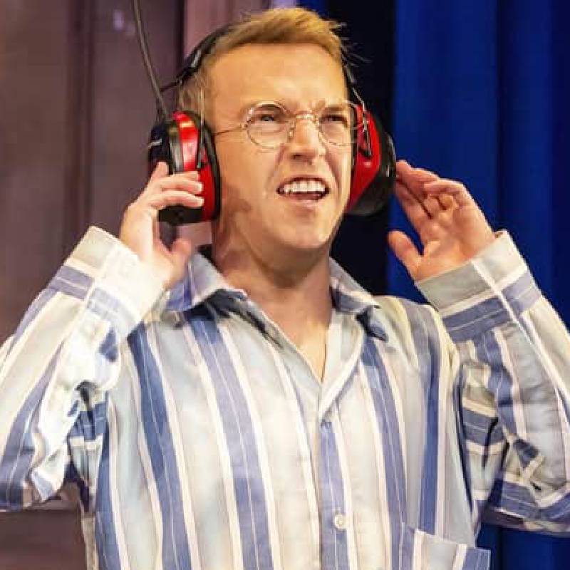 Clark Devlin stars in ‘Peter Pan Goes Wrong’ in the West End